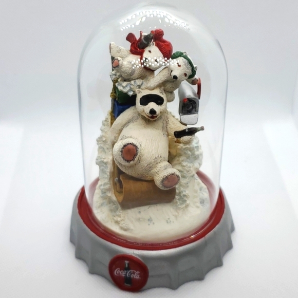 Coca-Cola Polar Bears Special Delivery Domed Globe Limited Edition Frank… - Picture 13 of 16